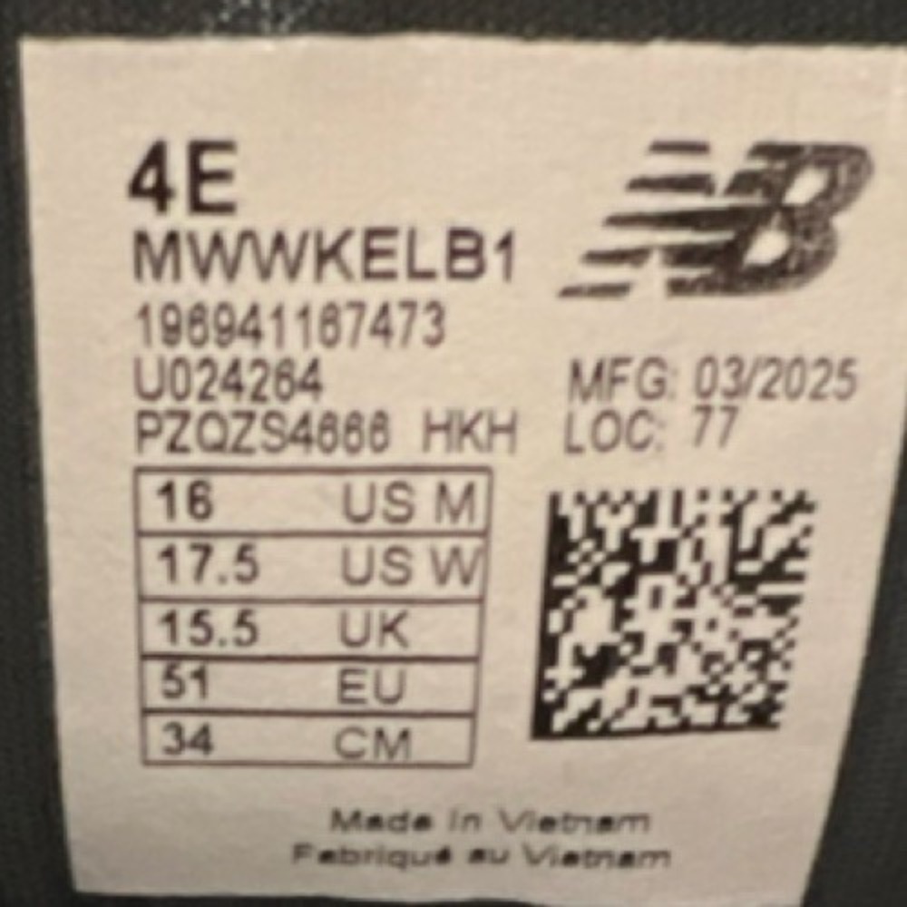 26N8/MWWKELB1/New Balance  Walker Elite Black Silver Mesh Wide Men's Sneaker - Picture 12 of 12